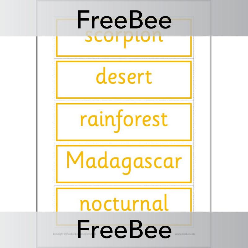PlanBee Free Meerkat Mail Display Pack by PlanBee