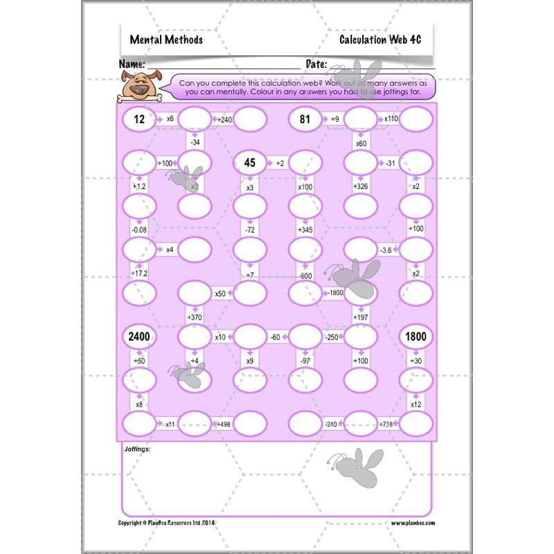 PlanBee Mental Methods - Complete Year 6 Planning and Resources PlanBee
