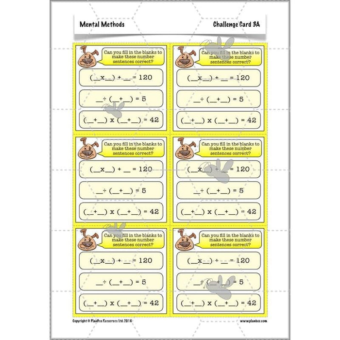 PlanBee Mental Methods - Complete Year 6 Planning and Resources PlanBee