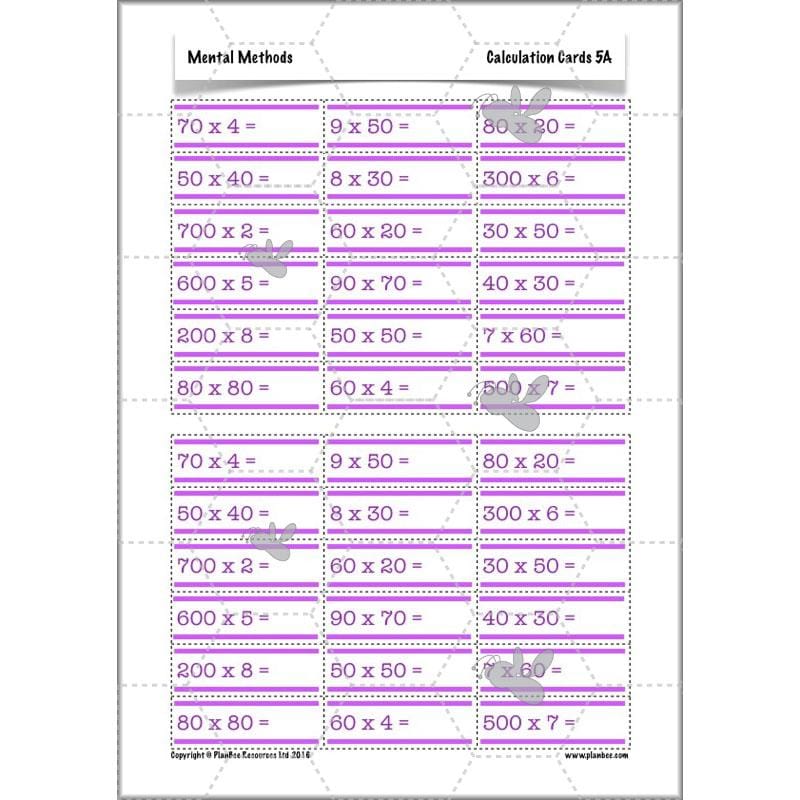 PlanBee Mental Methods - Complete Year 6 Planning and Resources PlanBee