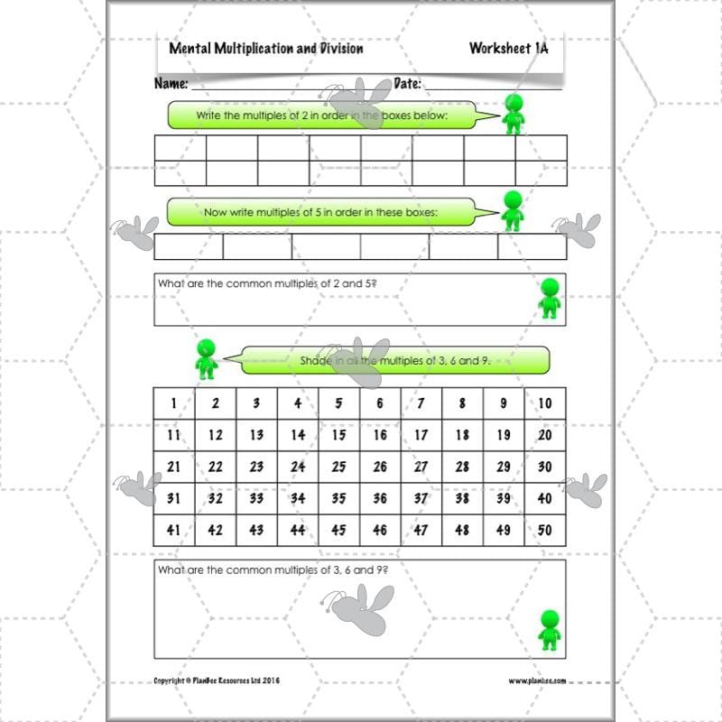 PlanBee Mental Multiplication & Division - Maths Planning & Resources - Year 6