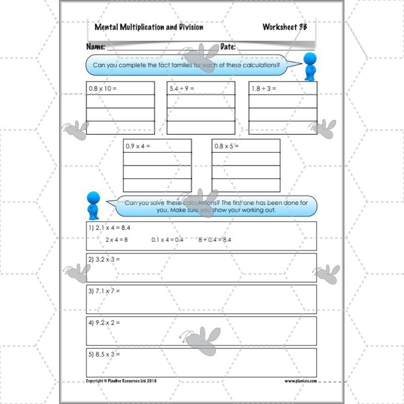 PlanBee Mental Multiplication & Division - Maths Planning & Resources - Year 6