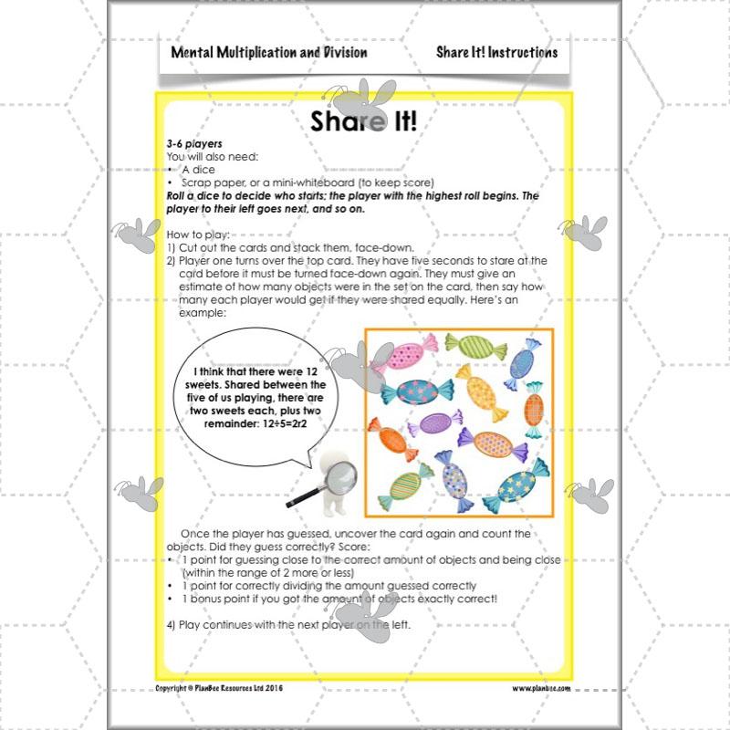 PlanBee Mental Multiplication & Division - Maths Planning & Resources - Year 6