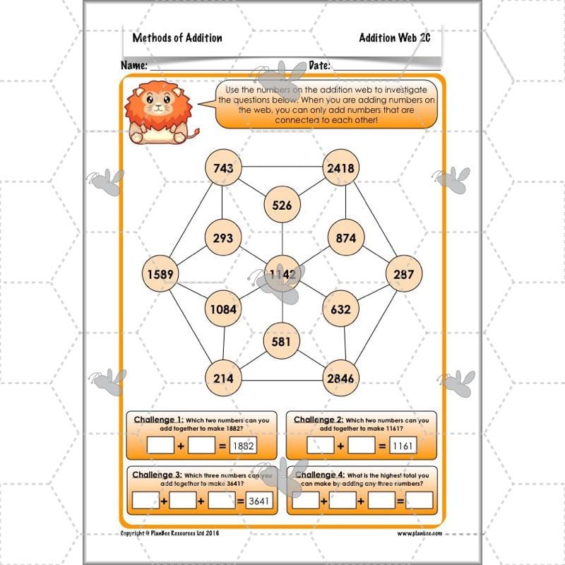 PlanBee Methods of Addition - Addition & Subtraction: Primary Year 4 Maths KS2