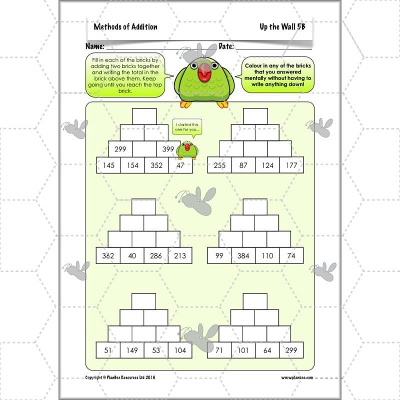 PlanBee Methods of Addition - Addition & Subtraction: Primary Year 4 Maths KS2
