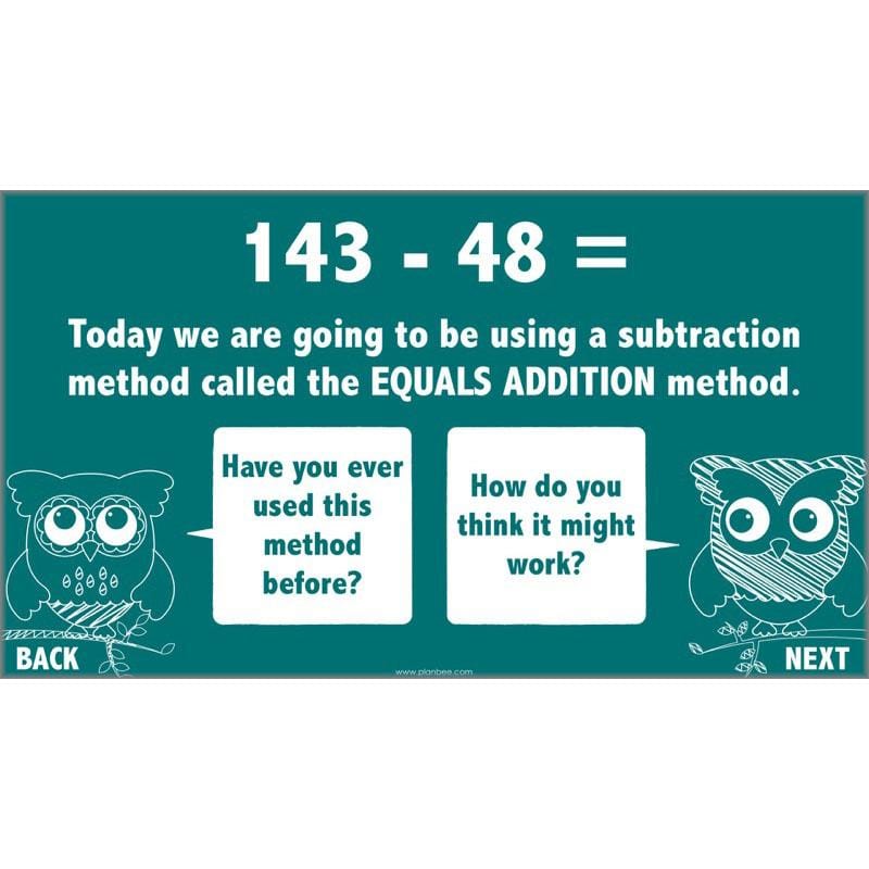 PlanBee Methods of Subtraction - Addition & Subtraction: Year 4 Primary Maths