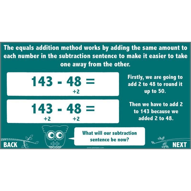 PlanBee Methods of Subtraction - Addition & Subtraction: Year 4 Primary Maths