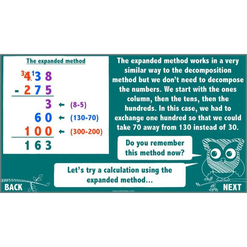 Methods Of Subtraction Year 4 Maths Lessons By PlanBee