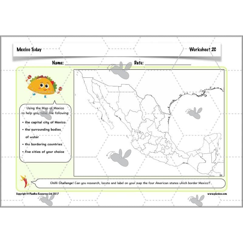 PlanBee Mexico Today: Year 3 & Year 4 Mexico KS2 Geography | PlanBee