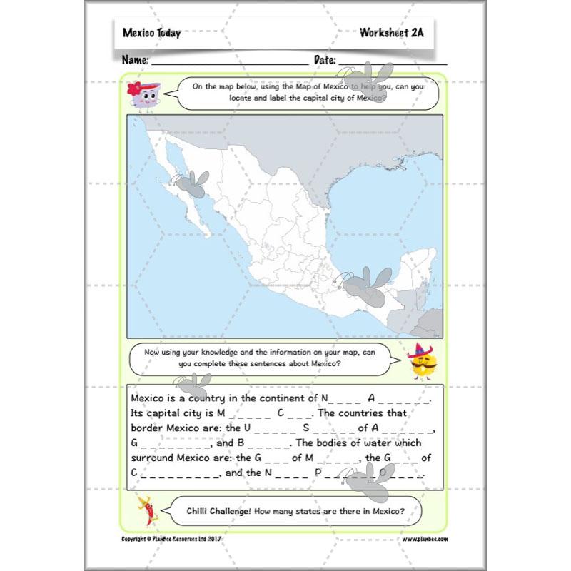 PlanBee Mexico Today: Year 3 & Year 4 Mexico KS2 Geography | PlanBee