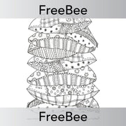 PlanBee FREE Objects Mindfulness Colouring Sheets by PlanBee