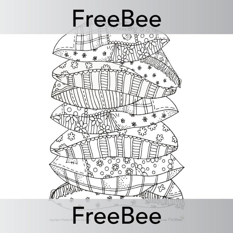 PlanBee FREE Objects Mindfulness Colouring Sheets by PlanBee