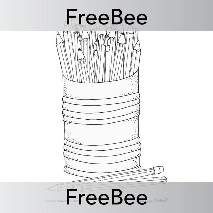 PlanBee FREE Pencil Mindfulness Colouring Sheets by PlanBee