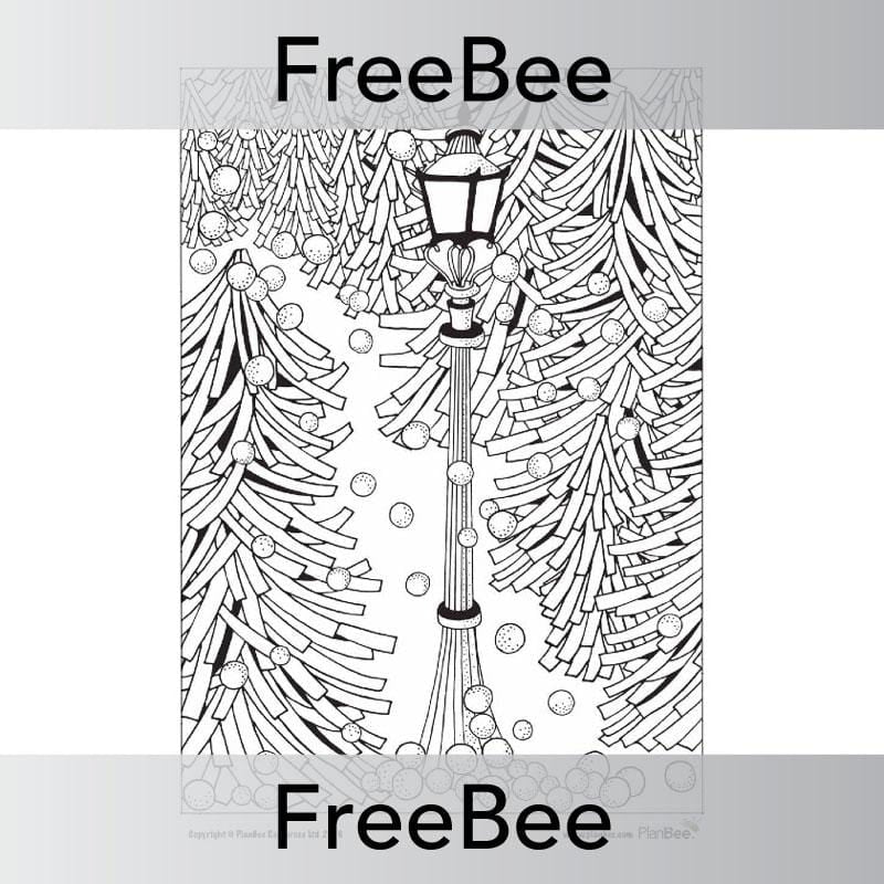 PlanBee FREE Winter Mindfulness Colouring Sheets by PlanBee