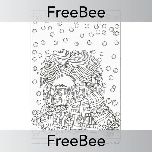 PlanBee FREE Winter Mindfulness Colouring Sheets by PlanBee
