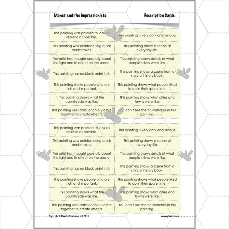 PlanBee Claude Monet KS2 Impressionism Art Lessons for Year 5/6