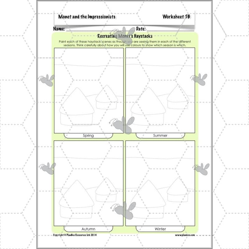 PlanBee Claude Monet KS2 Impressionism Art Lessons for Year 5/6