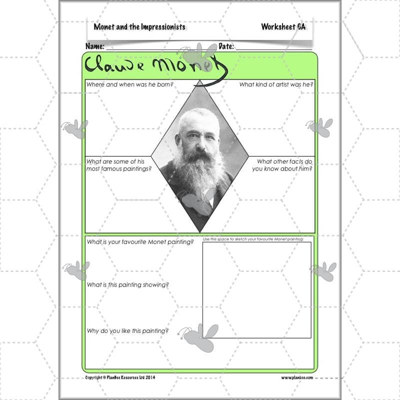 PlanBee Claude Monet KS2 Impressionism Art Lessons for Year 5/6