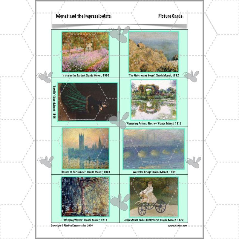 PlanBee Claude Monet KS2 Impressionism Art Lessons for Year 5/6