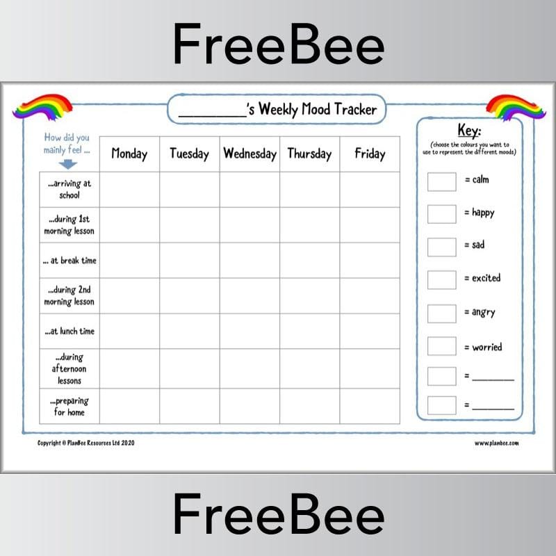 PlanBee Printable Mood Trackers for Kids