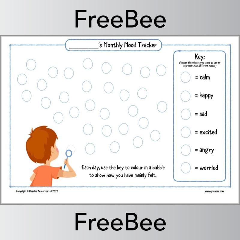 PlanBee Printable Mood Trackers for Kids