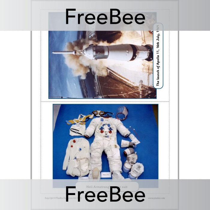 PlanBee FREE Moon Landing KS1 Picture Cards | Primary History 