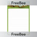 PlanBee Mountain Range Writing Frame | PlanBee FreeBees