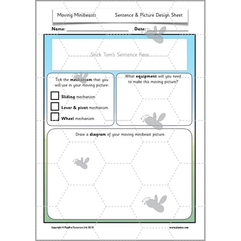PlanBee Moving Minibeasts KS1 DT | Year 1 & Year 2 | PlanBee