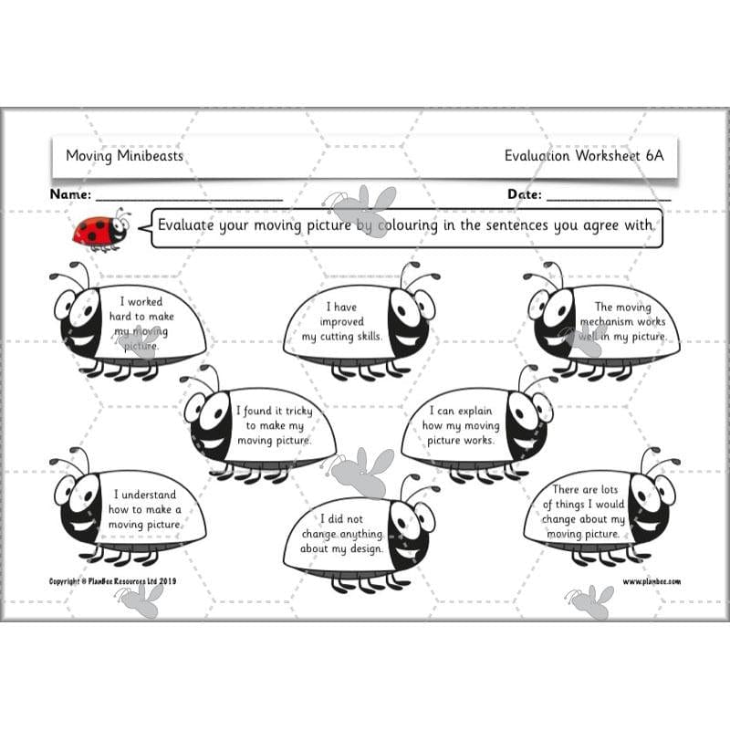 PlanBee Moving Minibeasts KS1 DT | Year 1 & Year 2 | PlanBee