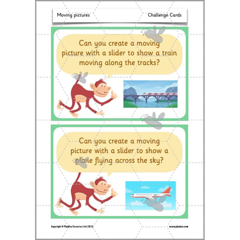 PlanBee Moving Pictures: KS1 DT Primary Resources for Year 1