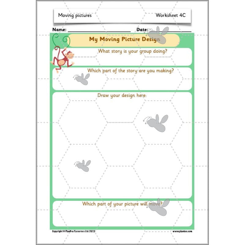 PlanBee Moving Pictures: KS1 DT Primary Resources for Year 1