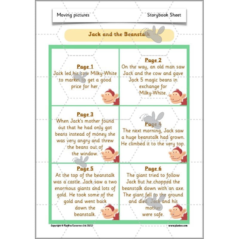 PlanBee Moving Pictures: KS1 DT Primary Resources for Year 1