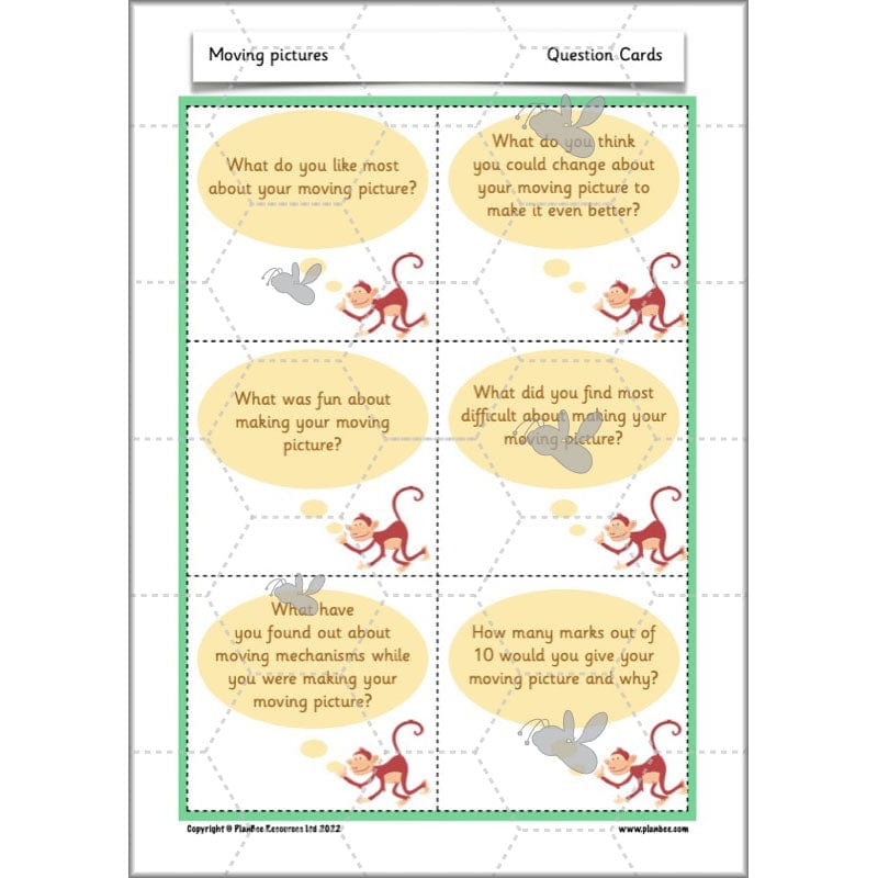 PlanBee Moving Pictures: KS1 DT Primary Resources for Year 1