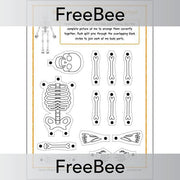 PlanBee FREE Moveable Skeleton Template by PlanBee