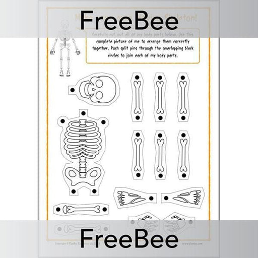 PlanBee FREE Moveable Skeleton Template by PlanBee