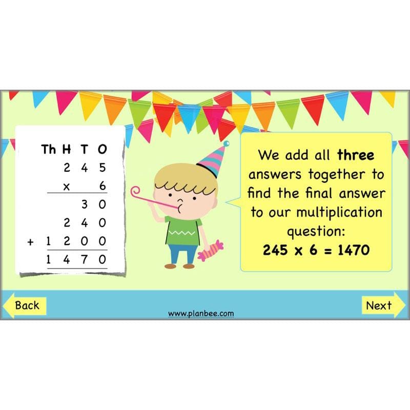 PlanBee Multiplication and Division Methods: Primary Maths Lessons for Year 4