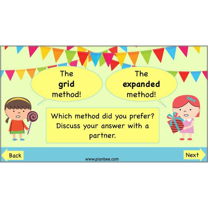 PlanBee Multiplication and Division Methods: Primary Maths Lessons for Year 4