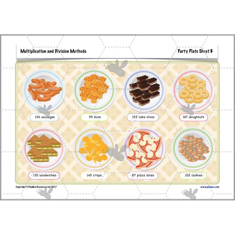 PlanBee Multiplication and Division Methods: Primary Maths Lessons for Year 4