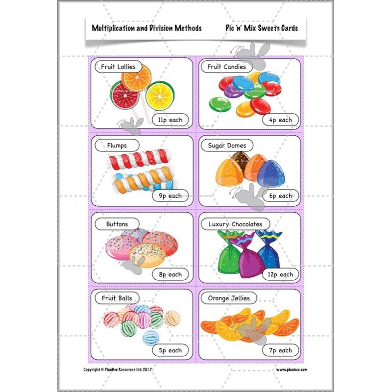 PlanBee Multiplication and Division Methods: Primary Maths Lessons for Year 4