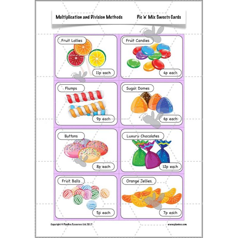PlanBee Multiplication and Division Methods: Primary Maths Lessons for Year 4