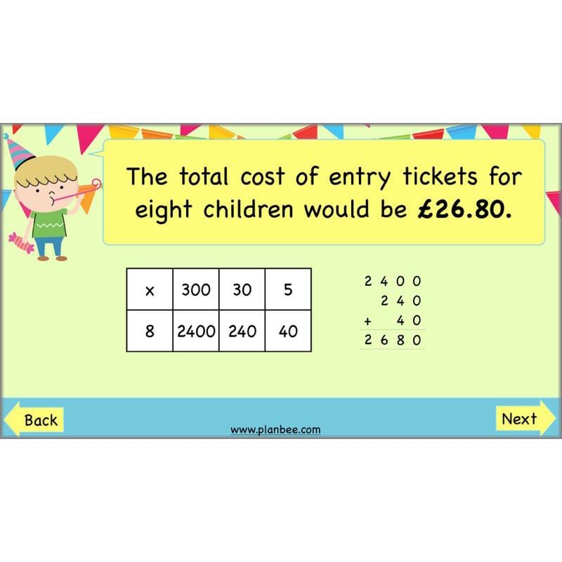 PlanBee Multiplication and Division Methods: Primary Maths Lessons for Year 4