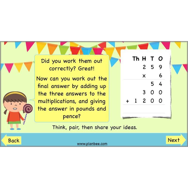 PlanBee Multiplication and Division Methods: Primary Maths Lessons for Year 4