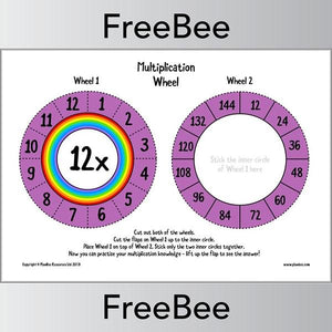 Free Printable Multiplication Wheels by PlanBee