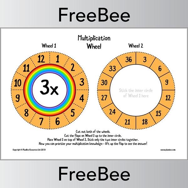 PlanBee Free Printable Multiplication Wheels by PlanBee