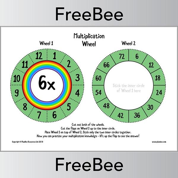 PlanBee Free Printable Multiplication Wheels by PlanBee