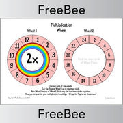 PlanBee Free Printable Multiplication Wheels by PlanBee