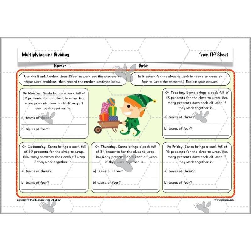PlanBee Multiplying and Dividing: Complete Year 3 Maths scheme of work