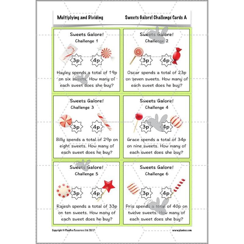 PlanBee Multiplying and Dividing: Complete Year 3 Maths scheme of work