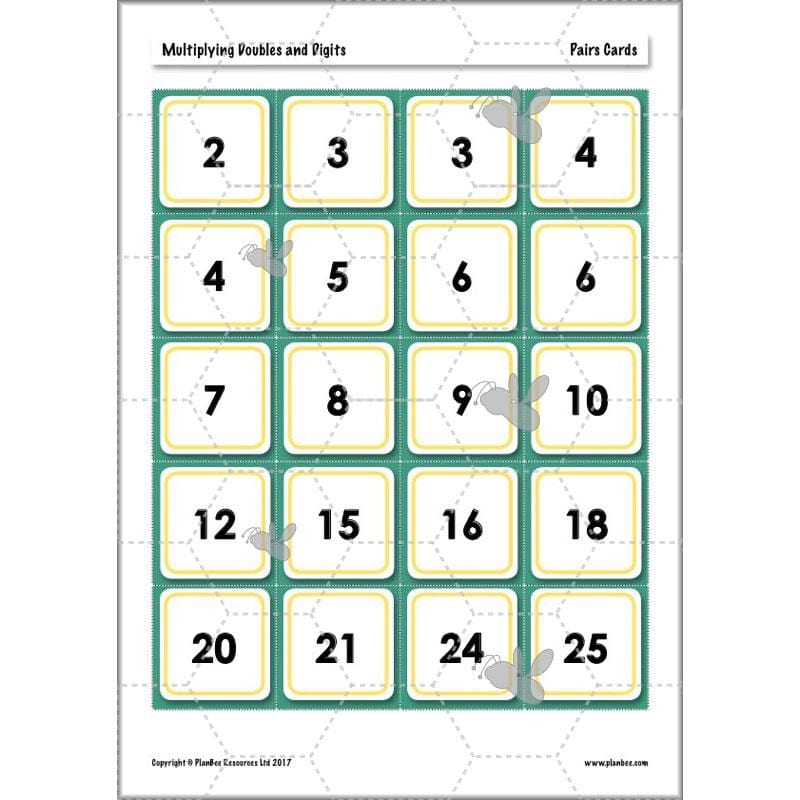 PlanBee Multiplying Doubles & Digits - Complete Year 4 Maths Plans & Resources