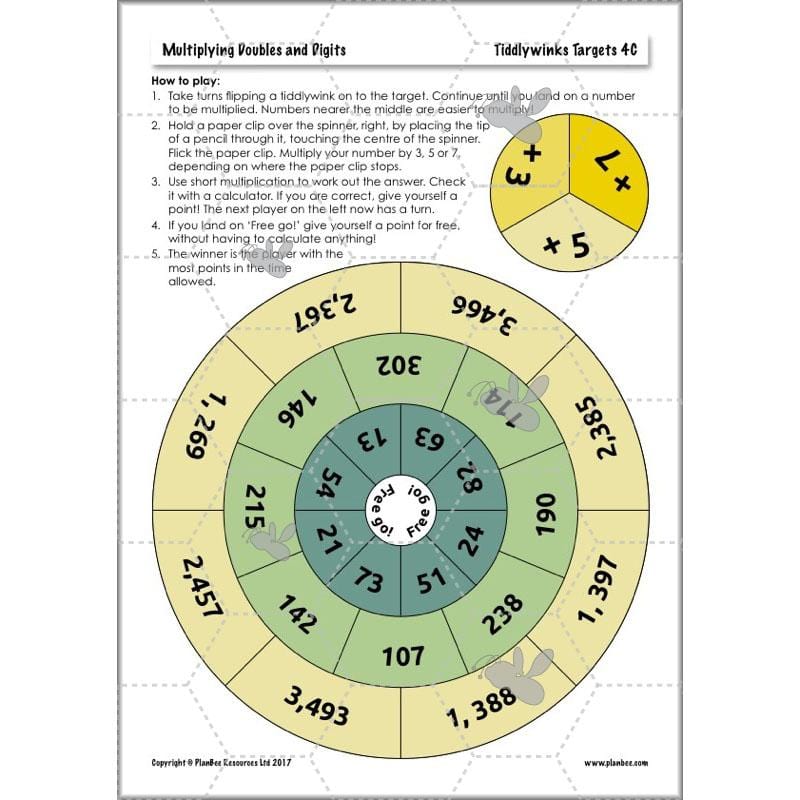PlanBee Multiplying Doubles & Digits - Complete Year 4 Maths Plans & Resources